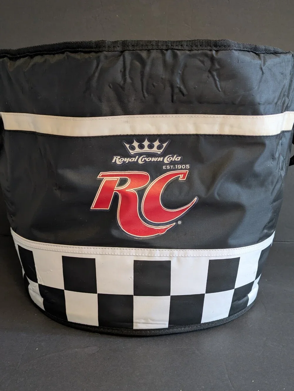 RC Royal Crown Cola Black & White Insulated Cooler Tote